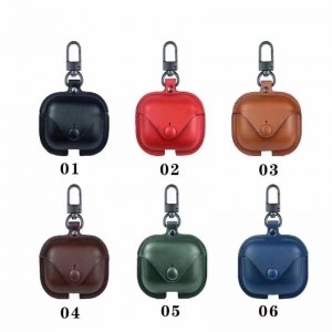 Nadaje się do Apple Airpods Pro 3 Case Protective, Bluetooth Bezprzewodowy zestaw słuchawkowy, obudowa ochronna pudełka, w pełni pokryty i odpornyna zarysowania, włoski skórzany brąz