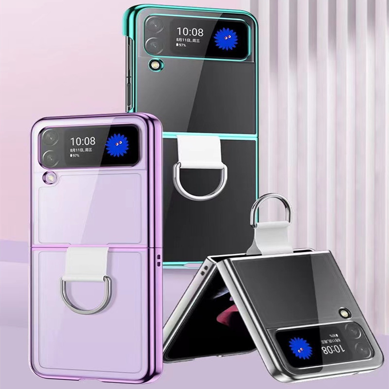 Samsung zflip4 składana etui na telefon komórkowy, metalowa klamra na telefon komórkowy, inteligentna etui ochronna na telefon komórkowy, którą można złożyć